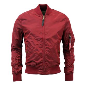 Alpha Industries Lichtgewicht zomerbomberjack TT-model - Heren - Bomber jackets - Rood - M - Nylon - Jassen