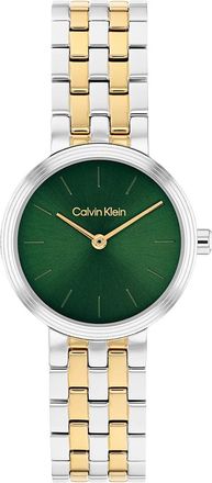 Calvin Klein Womens Refined Dial Link Bracelet Watch - Gold - OS