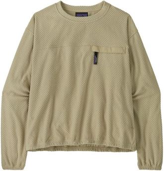 Patagonia Textured Fleece Crewneck Fleecepullover f&uuml;r Damen | beige