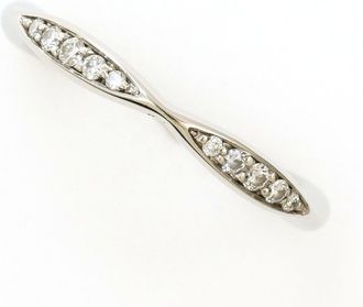 Chanel Platinum Platinum 950 Band Ring (Pre-Owned)