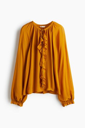 H&M Chiffonbluse - Orange