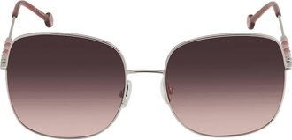 Carolina Herrera Burgundy Shaded Square Ladies Sunglasses CH 0035/S 03YG/3X 59