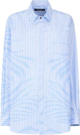 Roberto Cavalli Camicia in cotone - Blu