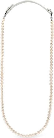 Obsidian Collana di perle - Bianco