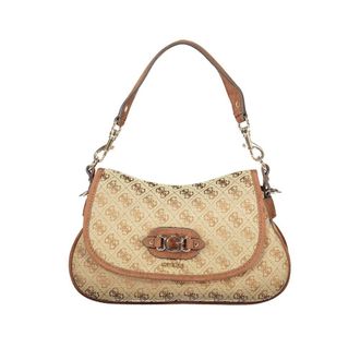 Guess Beige Polyester Womens Handbag
