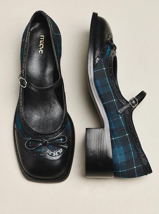 Maeve Bow Mary Jane Brogue Heels