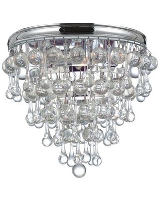 Crystorama 3-Light Calypso Flush Mount
