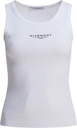 Givenchy Witte Tanktop voor Vrouwen - Dames - Tops zonder mouwen - Wit - XS - Katoen - Tops