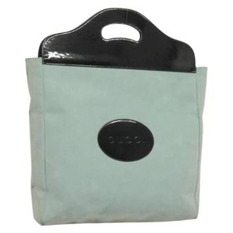 Gucci Pre-owned Suede gucci-bags - Dames - Pre-owned - Blauw - Maat: ONE Size Su&egrave;de