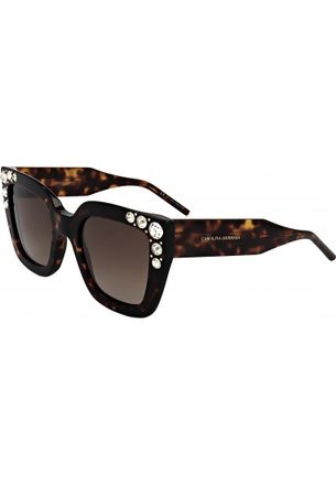 Carolina Herrera Womens HER0130 S 52 086 Sunglasses - Brown - One Size