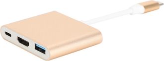 OEM Adaptador Multipuerto Av Digital Usb-c Para Macbook Air, Imac, Surface Go, S9 Plus Y Pantallas De Proyecci&oacute;n, Con Salida Hdmi 4k Y Carga R&aacute;pida