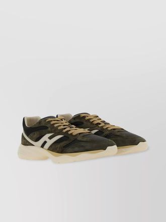 Hogan sneaker with mesh panels and suede overlays