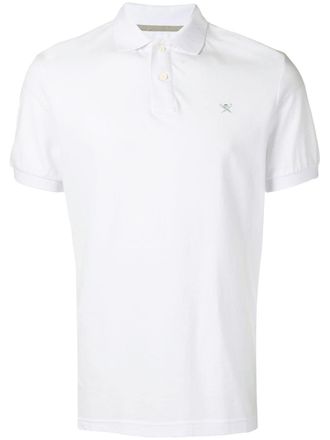 Hackett embroidered logo polo shirt - men - Cotton - XXXL - White