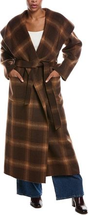 SIMKHAI Simkhai Mulhollond Plaid Robe Coat