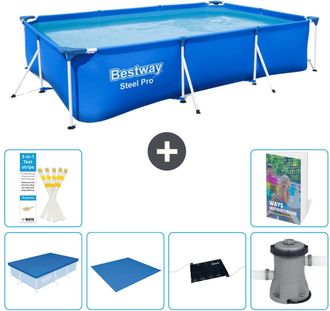 Bestway Piscina Bestway Steel Pro Rectangular - 300x201x66 Cm - 7-piezas S40