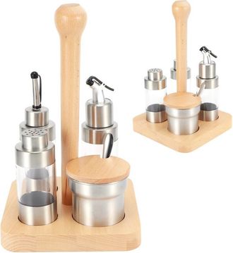 OEM Caja Para Condimentos, Especias Y Pimienta, Recipiente Para Almacenar Condimentos, Agarrador De Ollas, Juego De Utensilios De Cocina Cuadrados