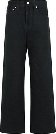 Khaite Bonnie Black Cotton Jeans