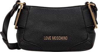 Love Moschino Crossbody Bag - Dames - Schoudertassen - Zwart - ONE Size - Leer - Tassen