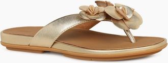 FitFlop Fitflop Womens Gracie Flower Womens Toe Post Sandals - Brown - Size: 5.5