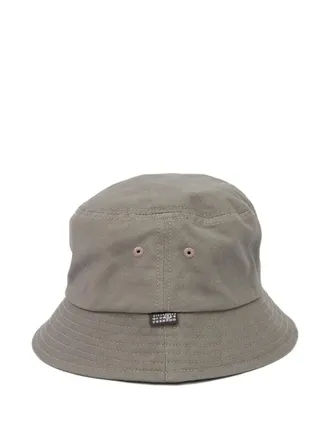 Maison Margiela Cappello bucket con ricamo - Grigio