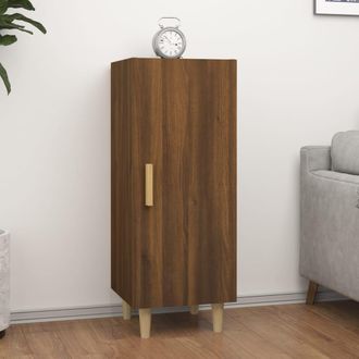 vidaXL Vidaxl - Aparador Madera Contrachapada Marr&oacute;n Roble 34,5x34x90 Cm