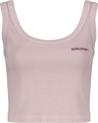 Red Valentino Tops, Dames, Roze, S, Katoen, Kort Top