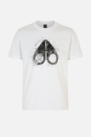 Moose Knuckles ICEBREAK LOGO T SHIRT Size: XL, colour: WHITE