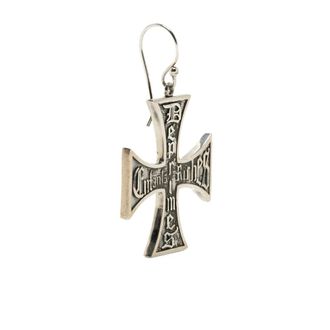 Enfants Riches Deprimes Earrings, male, Gray, ONE SIZE, Cross Earring