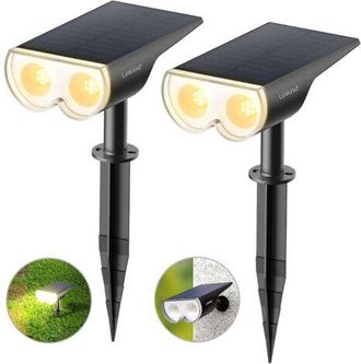 OEM Foco Solar Exterior, Resistente Al Agua Ip67, Luz Solar Led Con 2 Modos De Iluminaci&oacute;n Para Luz C&aacute;lida En Jardines, Patios, Entradas De Veh&iacute;culos Y Ca