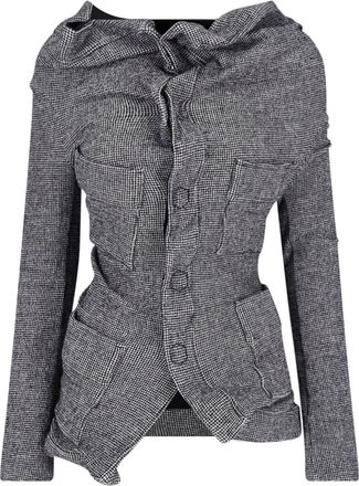 Junya Watanabe Giacca Asimmetrica In Misto Lana