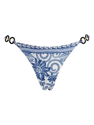 Agua Bendita Bikinislip met ringdetail - Wit