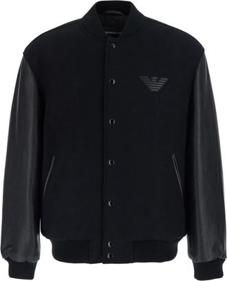 Emporio Armani Black Button-Up Jacket