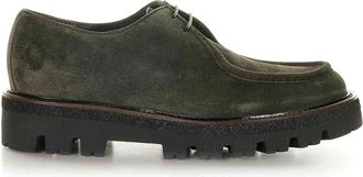 BARRETT Green suede loafers