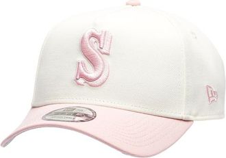 New Era Womens Seattle Mariners Mariners 9FORTY A-Frame Cap - Adult Chrome/Pink Rouge