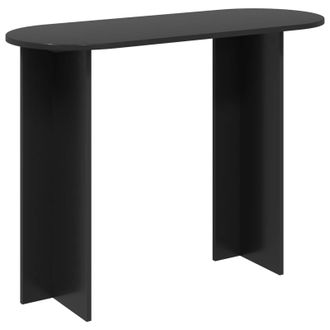 vidaXL Mesa Consola Con Almacenamiento Roble Negro 100 X 39,5 X 75 Cm Vidaxl