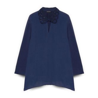 Fiorella Rubino Donna, Camicette, Blu, XS, new