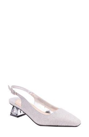Lady Couture Ruby Slingback Pump in Silver at Nordstrom Rack, Size 13