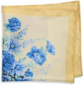 Robert Graham Floral Pocket Square in Yellow/Blue at Nordstrom Rack