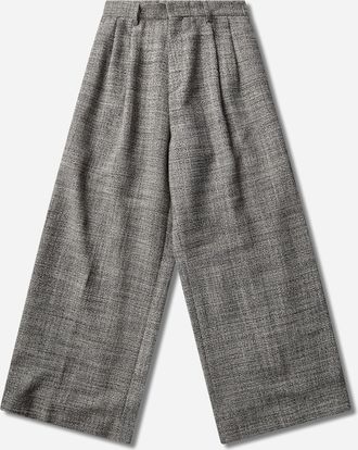 ERL Tweed Pants Black / White