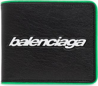 Balenciaga Biker Square Folded Wallet - Heren - Portefeuilles - Zwart - ONE Size - Leer - Accessoires