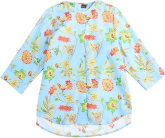 Fay Comfort Fit Poplin Overhemd - Dames - Blouses - Veelkleurig - M - Katoen - Overhemden