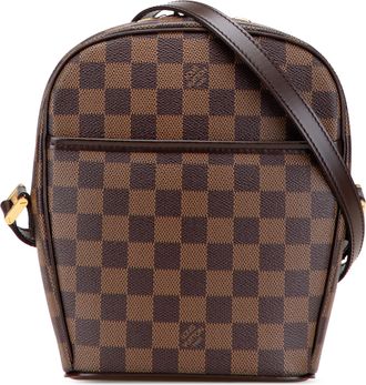 Louis Vuitton Pre-owned Womens Checkerboard Pattern Crossbody Bag - Brown Textile - One Size