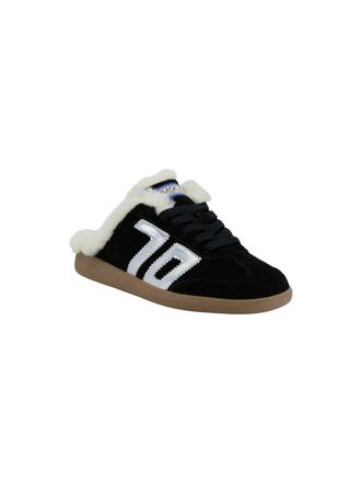 Back70 Womens Easter Fl Backless Sneakers In Coal Silver