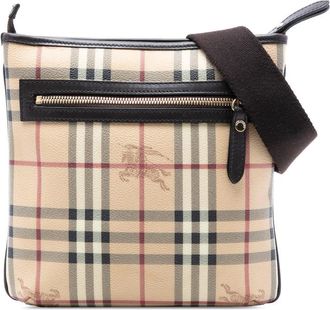 Burberry Pre-owned Burberry Haymarket Check Coated Canvas Crossbody ITTIVGR058CA