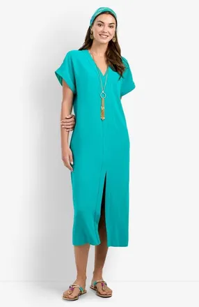 Trina Turk Oasis Dress in Tropical Teal at Nordstrom, Size X-Small