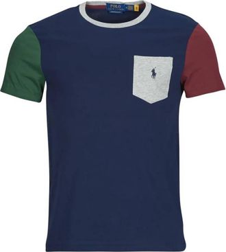 Polo Ralph Lauren Color-Blocked Pocket T-Shirt, Size Large