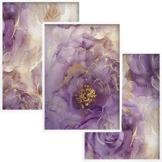 OEM P&oacute;sters Pastel, Cuadros De Pared, Flores Doradas, Decoraci&oacute;n De Pared Glamurosa