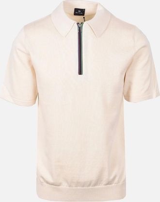 Paul Smith Mens PAUL SMITH SWEATER SS POLO WHITE - Size: 44