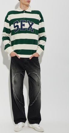 Carne Bollente Jeans With A Vintage Effect, Mens, Black