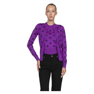 Dolce & Gabbana Dames, Truien, Paars, Maat: S